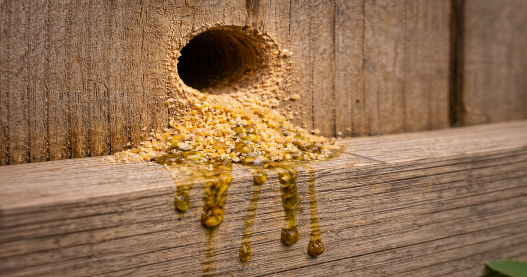 Carpenter Bee Excrement