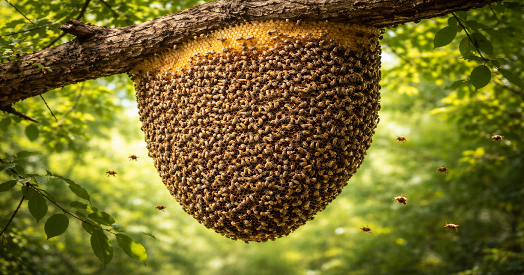Natural Honey Bee Hive