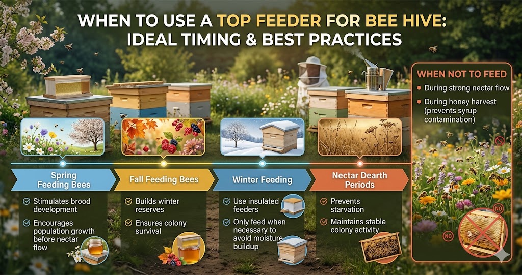 When to Use a Top Feeder for Bee Hive